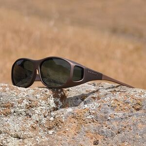 Cocoons Brown Sunglasses Cocoons Stream Line fitover glasses. Unisex